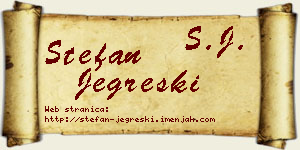 Stefan Jegreški vizit kartica